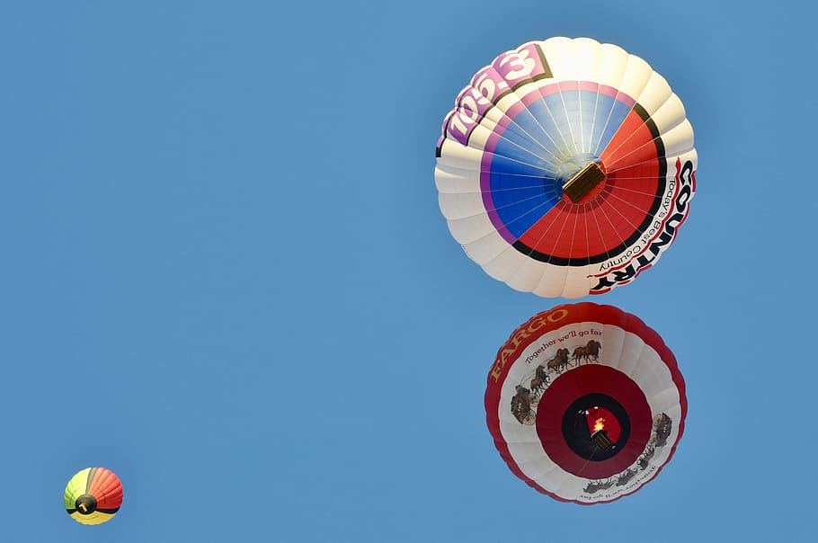 sky, balloon, air, fly, hot air balloon, fun, high, fire, blue HD wallpaper