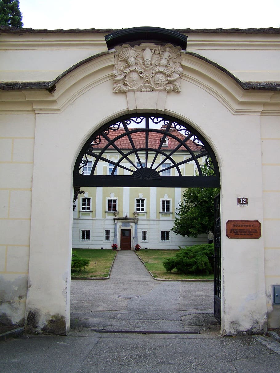 arched gate, entrance, architecture, built structure, building exterior HD wallpaper