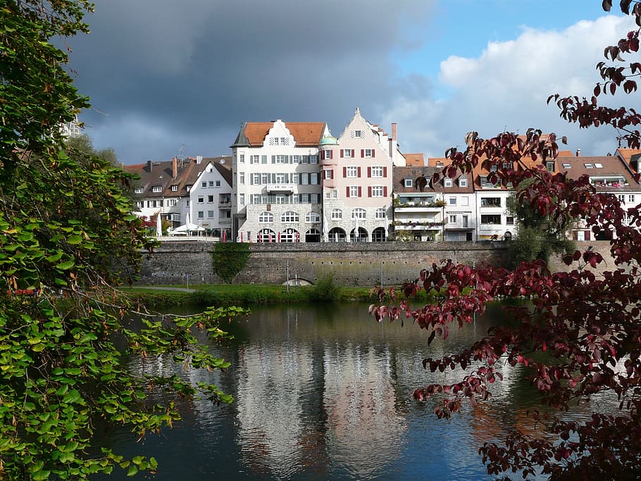 home, building, facade, promenade, architecture, bank of the danube HD wallpaper