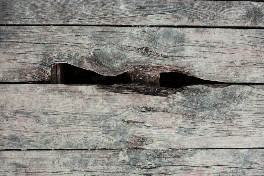 brown parquet flooring, wood, old, hole, broken, fund, background HD wallpaper