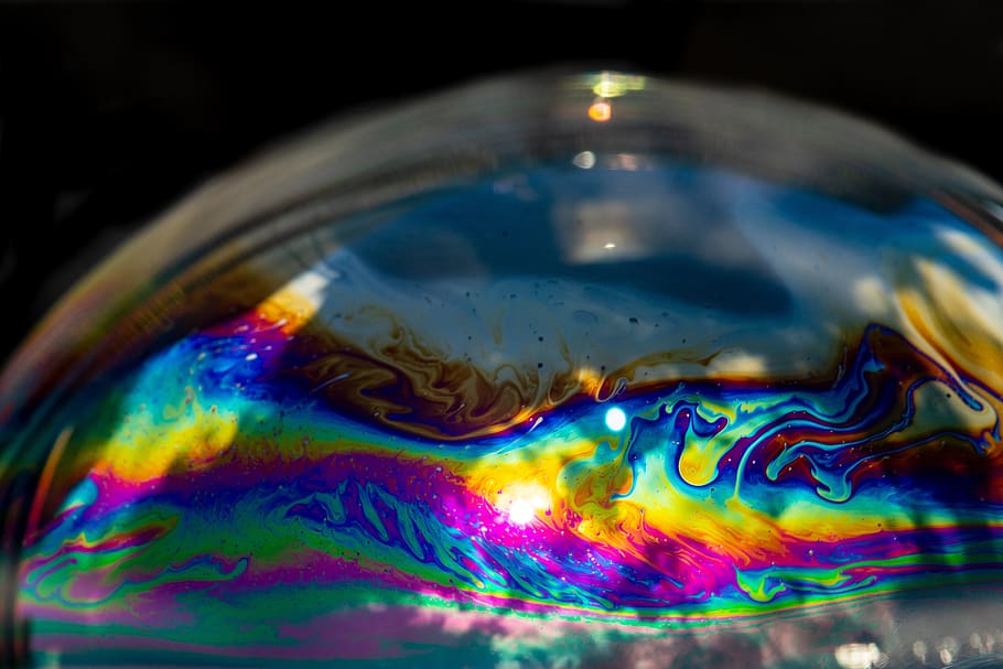 soap bubble, colour, color, colorful, iridescent, multi colored