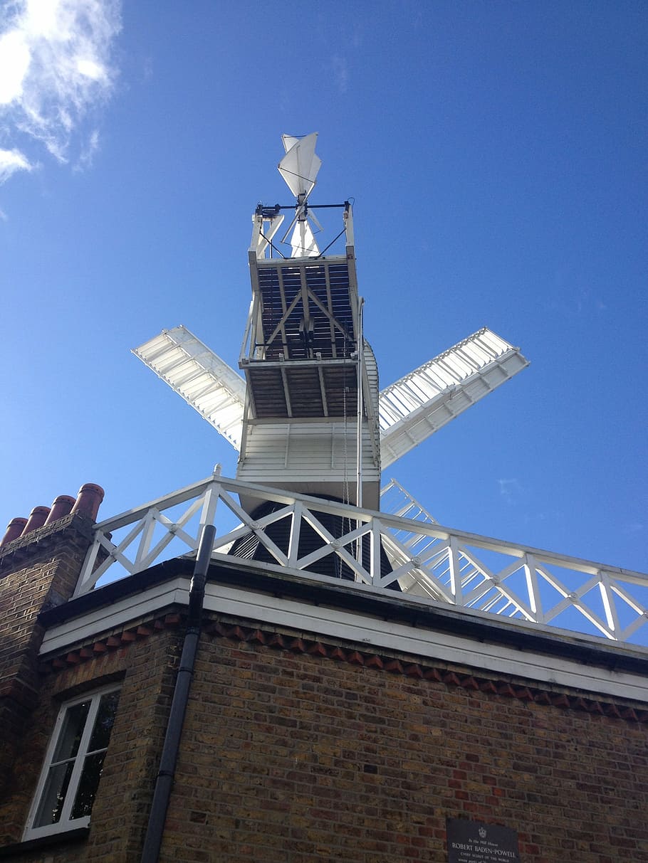 windmill, wimbledon, machine, wind energy, sails, architecture HD wallpaper