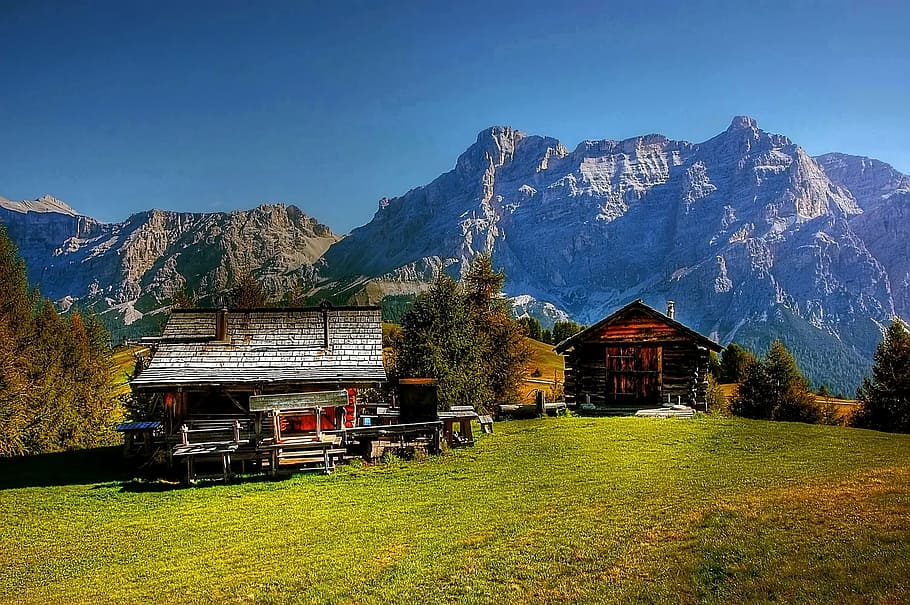 dolomites, mountains, italy, south tyrol, alpine, view, nature, HD wallpaper