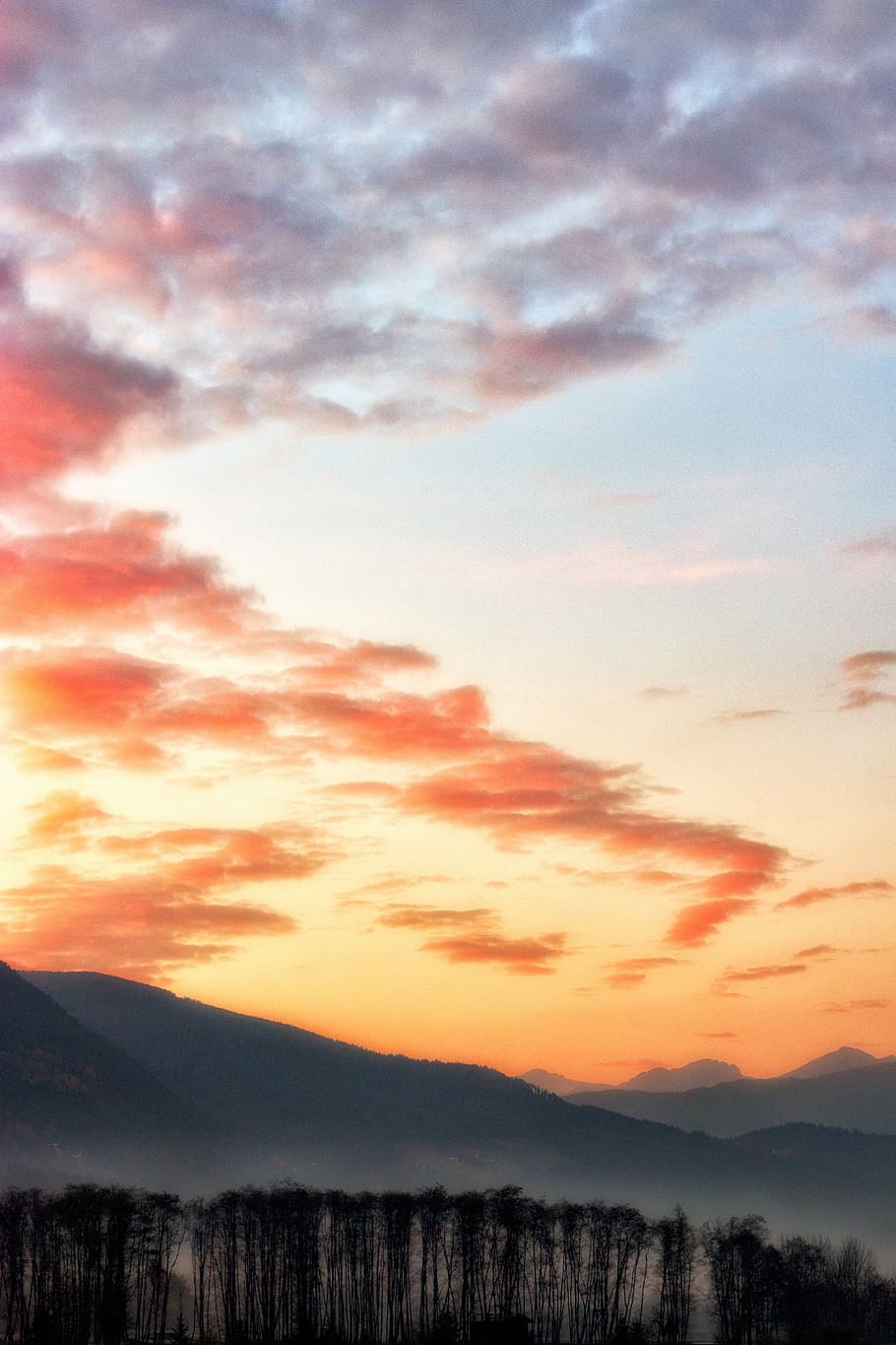 clouds photography, sky during sunset, red, dawn, cloud - sky HD wallpaper