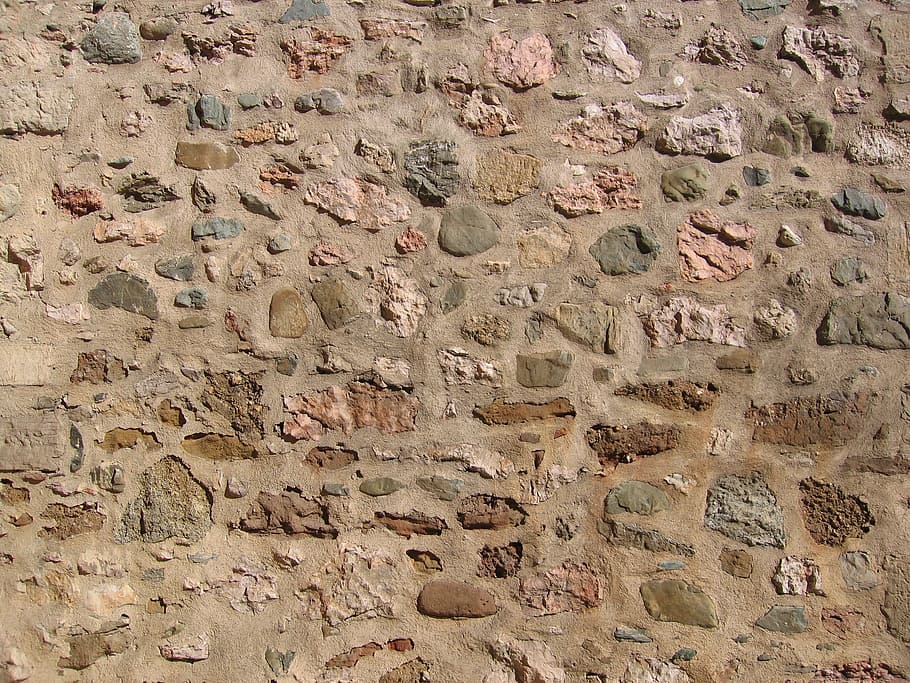 background, wall, stones, rock - object, stone material, full frame HD wallpaper