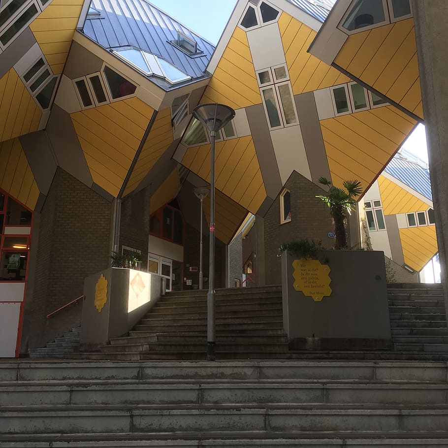 rotterdam, cube, architecture, built structure, building exterior HD wallpaper