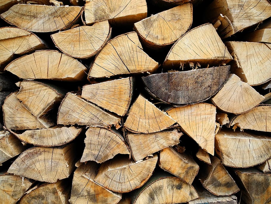 Wood, Heating, Texture, Log, full frame, backgrounds, large group of objects HD wallpaper