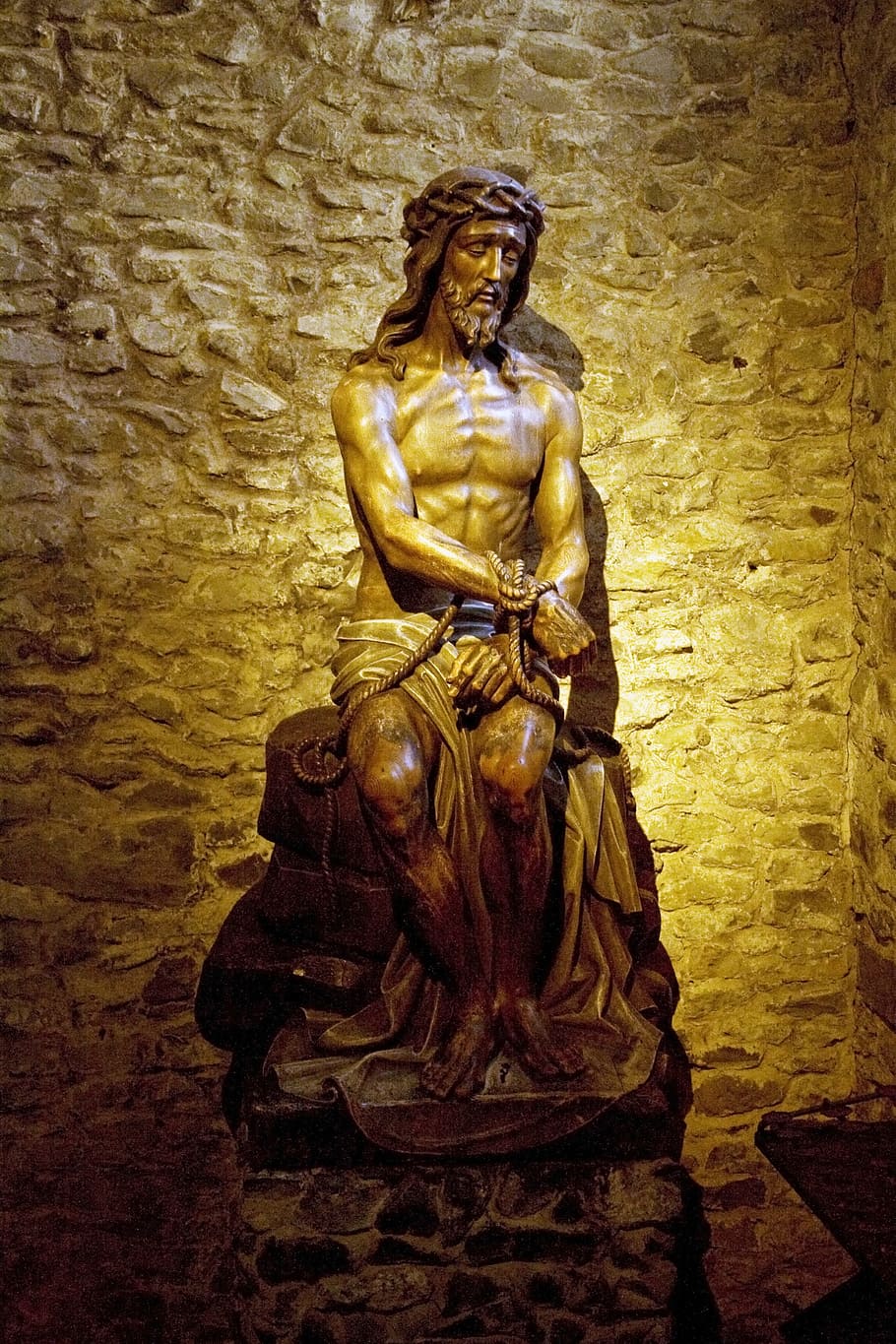 Jesus Christ statue, basilica of the holy blood, religious, church