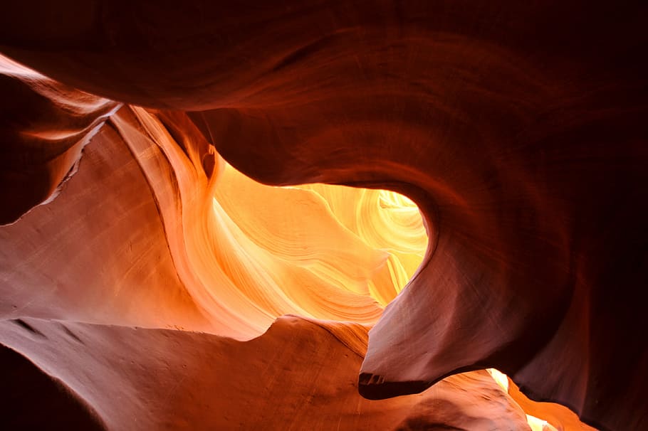 Hd Wallpaper Cave Interior Slot Canyon Red Rocks Geology