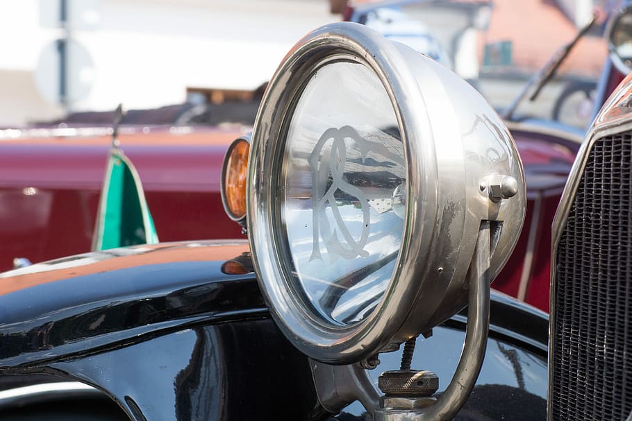 Auto, Oldtimer, Classic, Spotlight, transportation, retro styled HD wallpaper