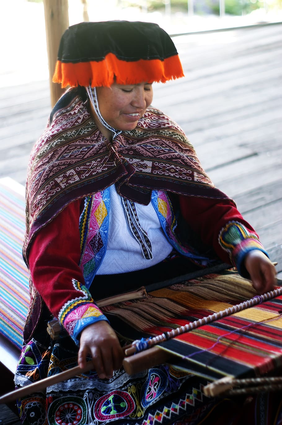weaver, costume, peru, culture, andes, tradition, peruvian, HD wallpaper