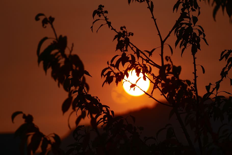 good, morning, from, differdange, luxembourg, sky, silhouette HD wallpaper