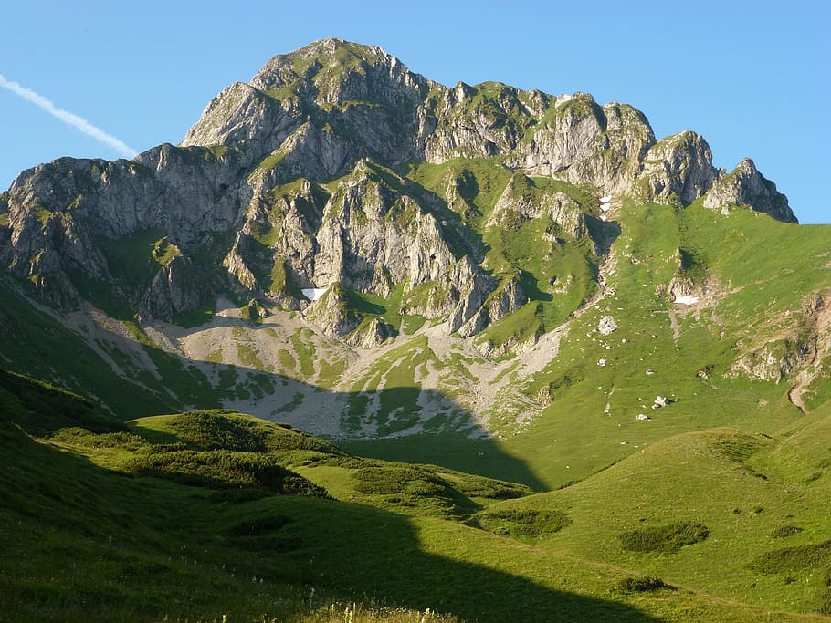 mountain, alps, mountains, reichenstein, landscape, nature HD wallpaper