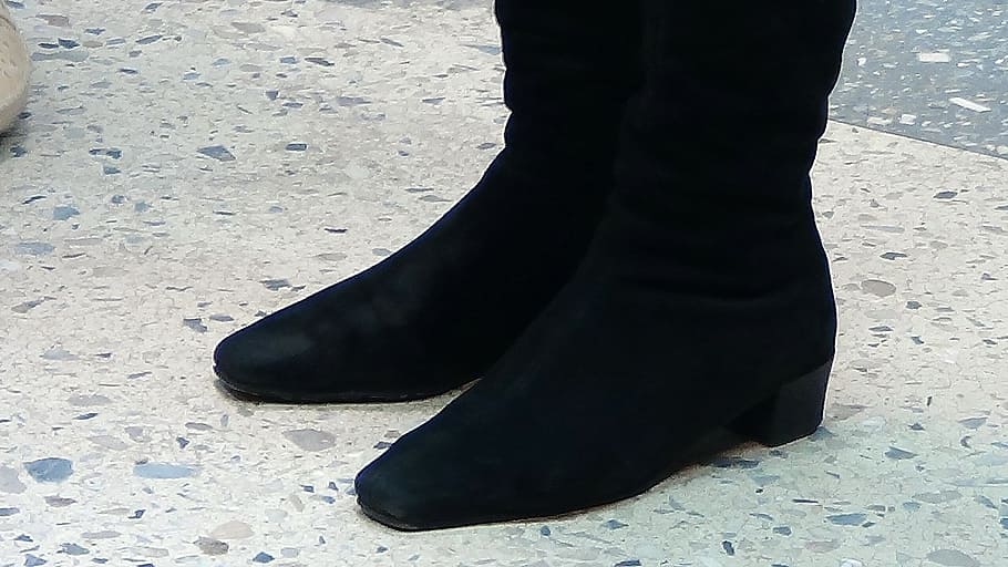 Boots, Legs, Marble, black, paul, black color, low section HD wallpaper