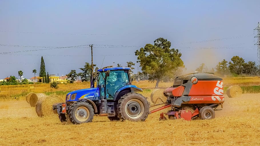 tractor, soil, machine, agriculture, farm, vehicle, field, rural HD wallpaper