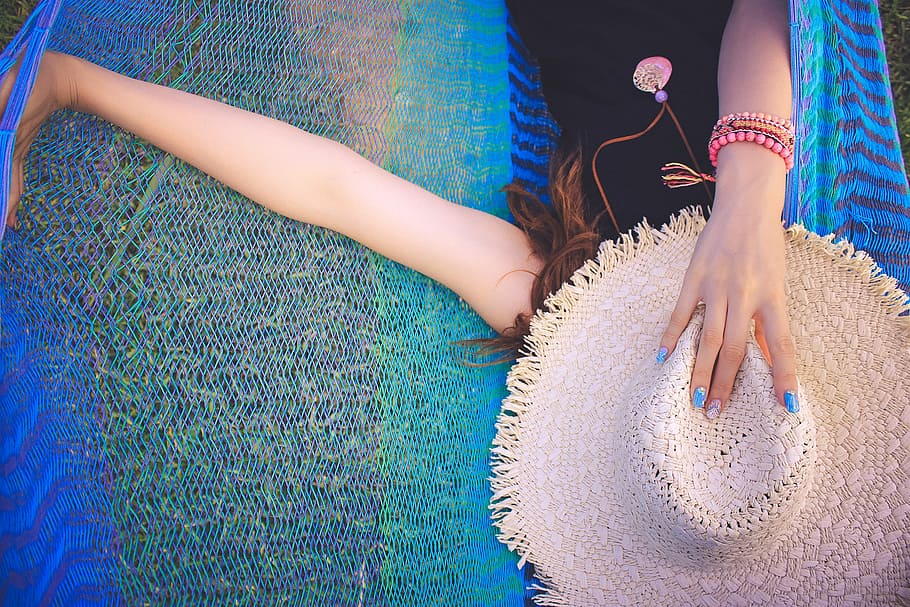woman holding sun hat during daytime, women, people, females HD wallpaper