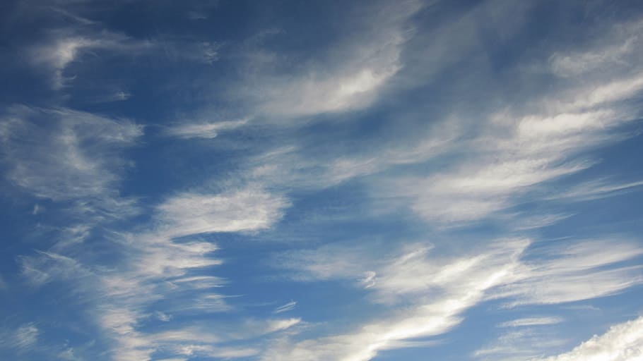clouds, cirrus, filaments, sky, pattern, background, nature HD wallpaper