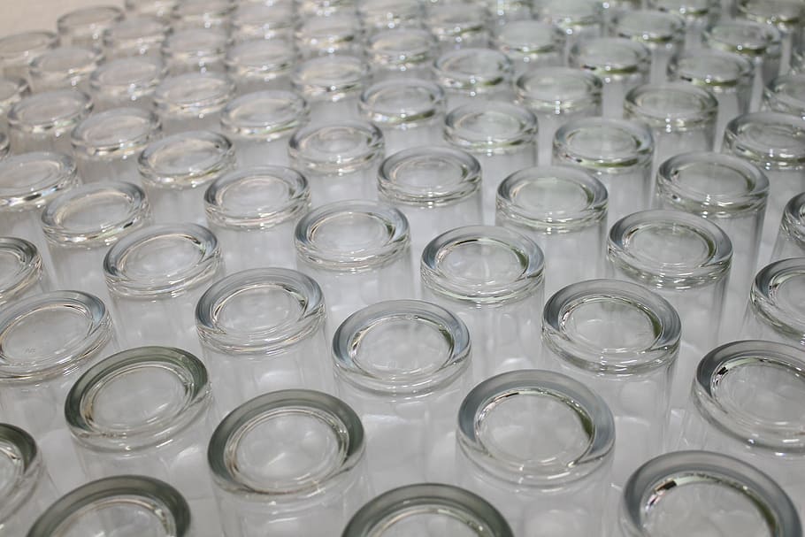 Glasses, Texture, Symmetry, large group of objects, full frame HD wallpaper