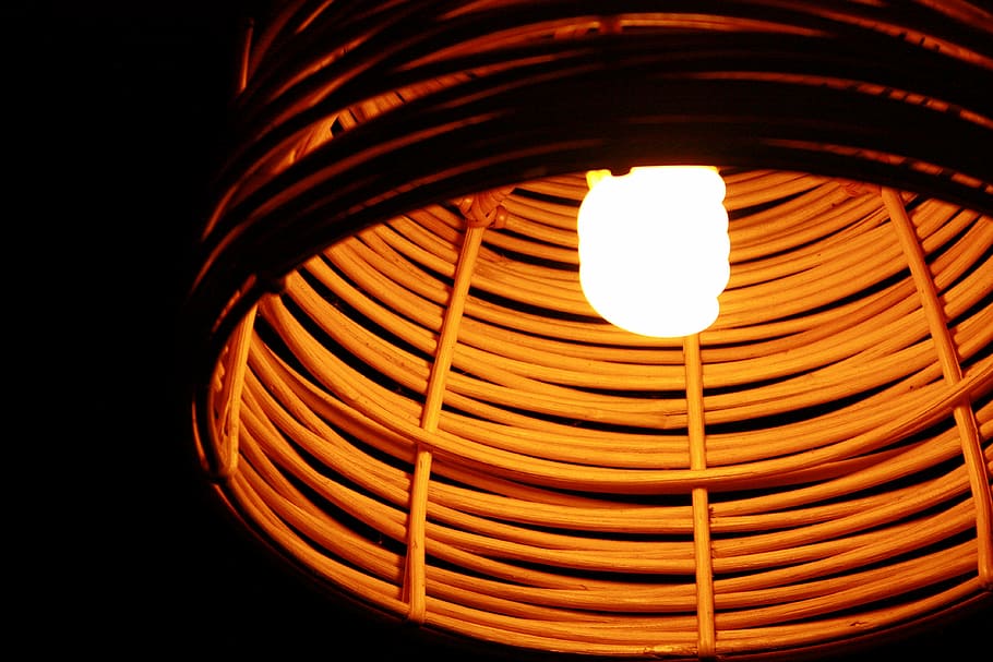 lamp, woven, crafts, illuminated, lighting equipment, indoors HD wallpaper