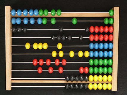brown abacus, computational aids, wooden balls, count, mathematics HD wallpaper