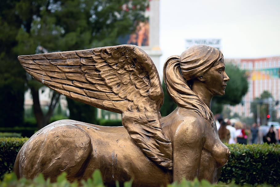 bronze-colored statue, caesar palace, rome, roman, ancient HD wallpaper