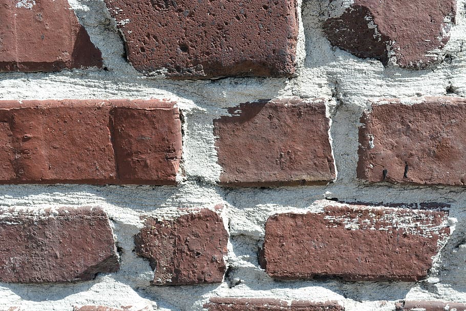 Brick, Red, Wall, Stone, Block, brickwork, built, pattern, texture HD wallpaper