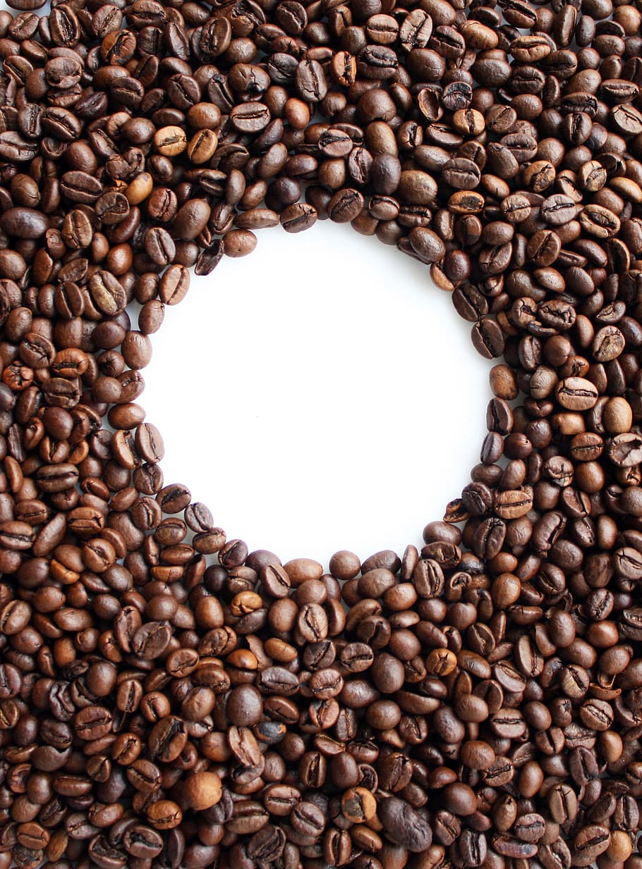 close up photo of coffee beans, background, pause, caffeine HD wallpaper