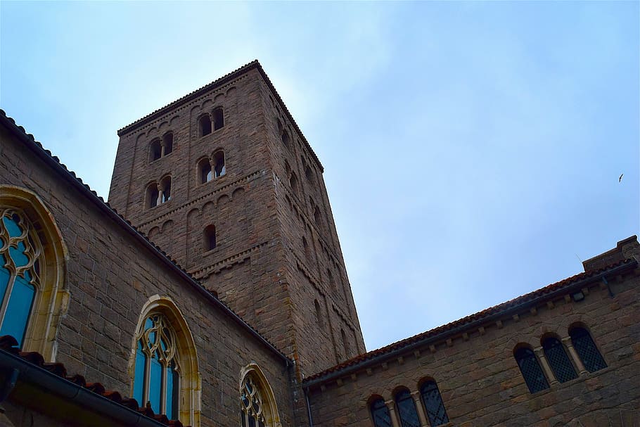 Building, Medieval, Stone, Outside, exterior, the cloisters HD wallpaper