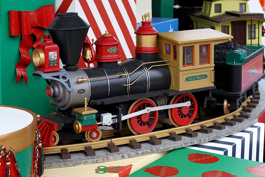 Christmas, Toy, Toy, Train, Decoration, gift, traditional, festive HD wallpaper