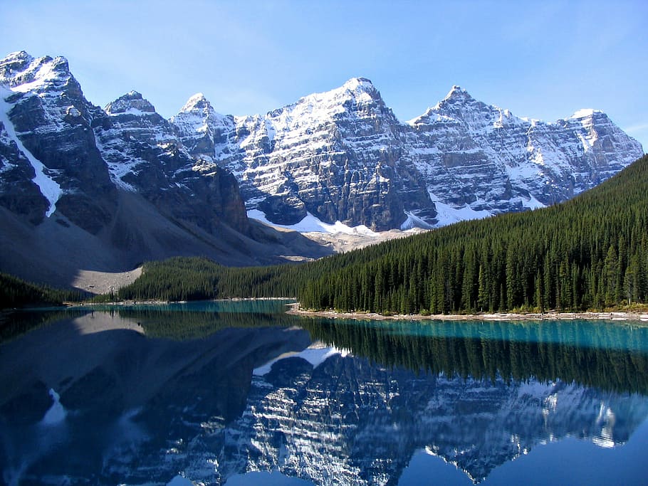Moraine Lake, and the Valley of the Ten Peaks in Banff National Park, Alberta, Canada