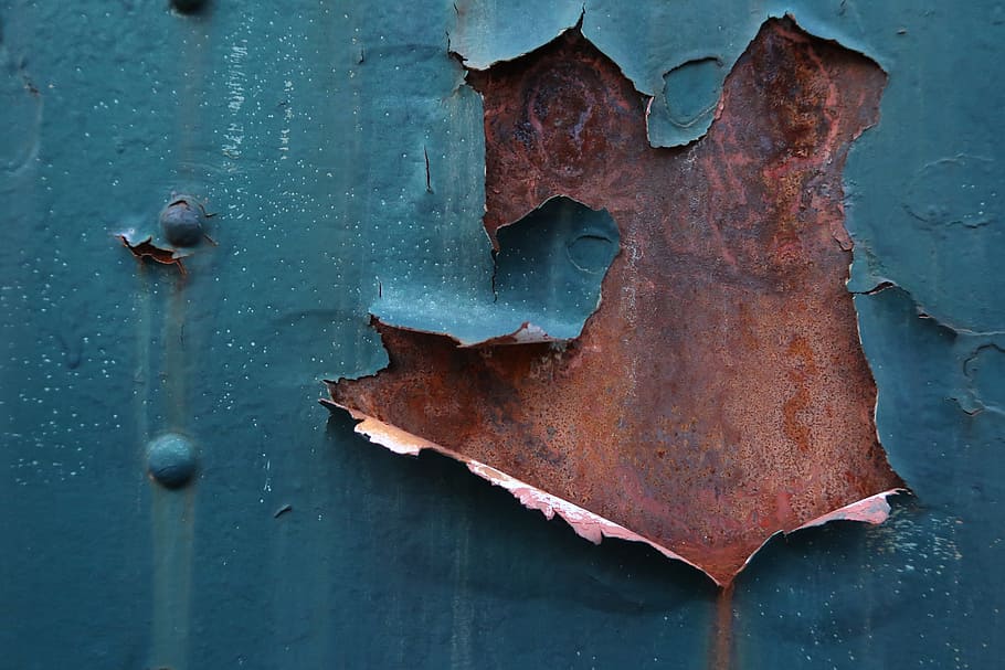 stainless, blue, metal, old, steel, iron, rivet, close, structure HD wallpaper