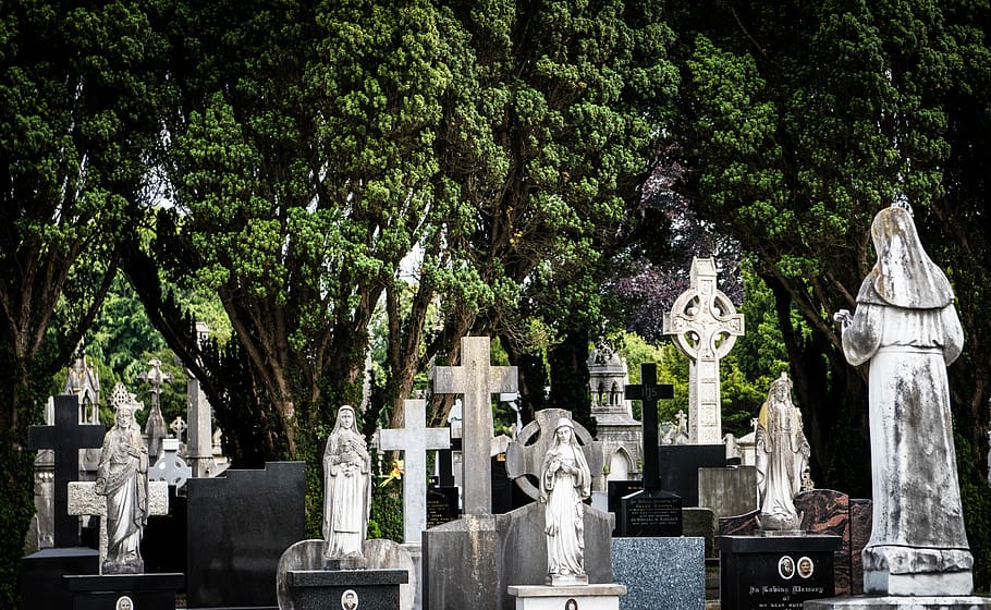 glasnevin, dublin, ireland, cemetery, cross, celtic, funeral
