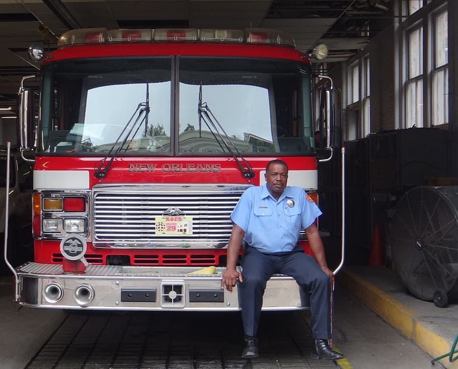 Fire, New, New Orleans, Firefighter, fire truck, fire fighter