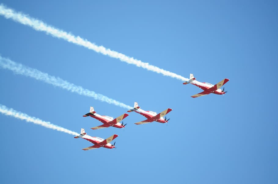 planes, flying, formation, sky, aircraft, air vehicle, airplane HD wallpaper