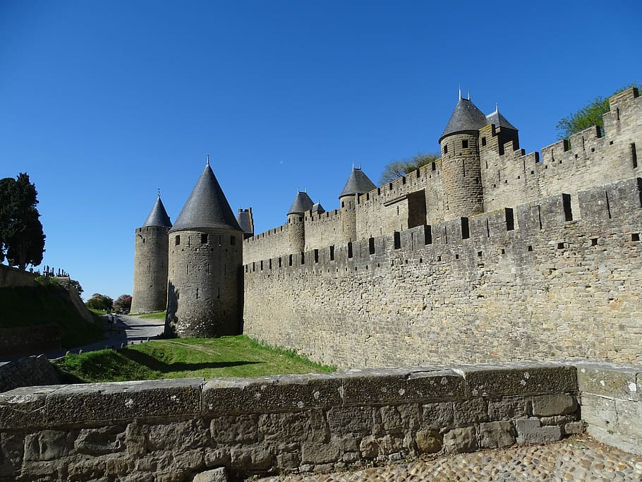 City, of, carcassonnes, history, architecture, castle, built structure