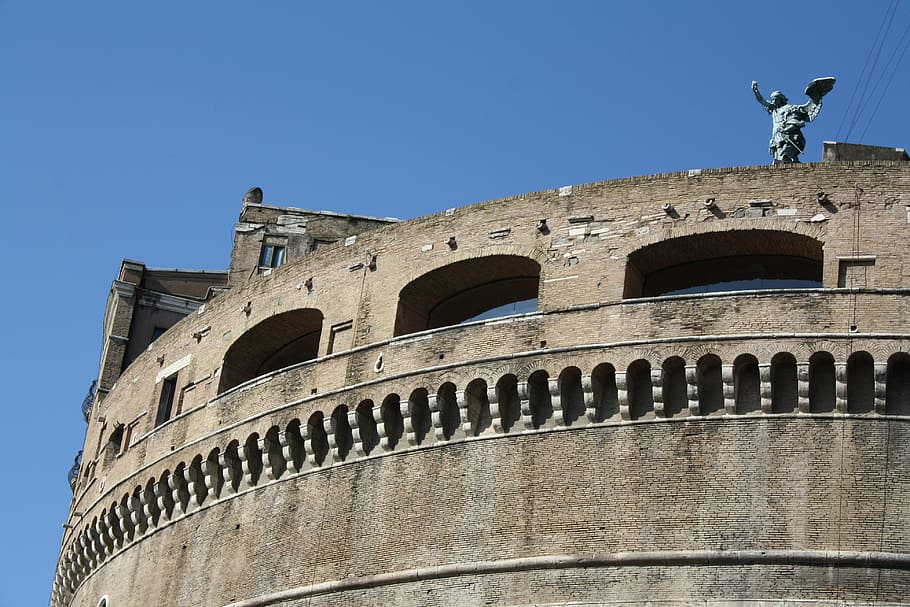 rome, castle, tower, architecture, built structure, sky, history HD wallpaper