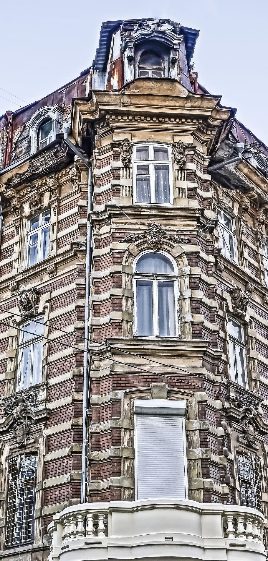 odessa, building, modeling, balcony, window, building exterior HD wallpaper