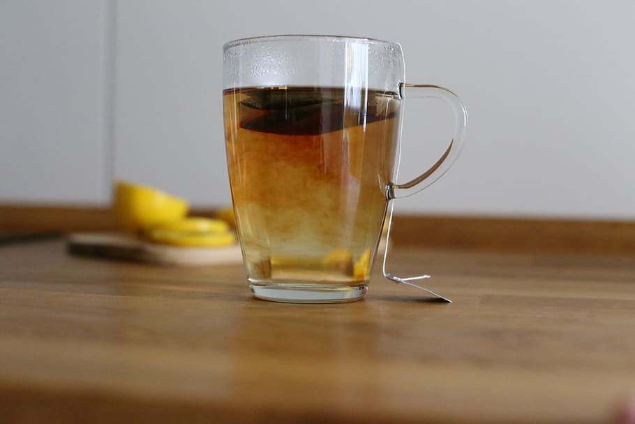 tea, lemons, black tea, drink, cup, hot, beverage, healthy, HD wallpaper