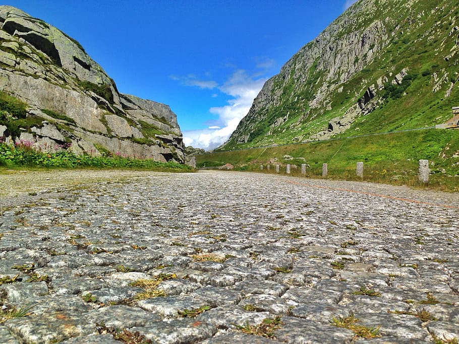 Road, Traffic, Pass Road, Old, Landscape, mountain, mountain range HD wallpaper