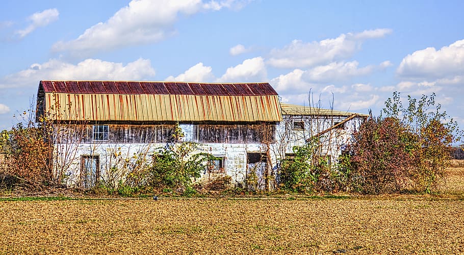 barn, rustic, barns, ohio, digital art, rural, scenic, country HD wallpaper