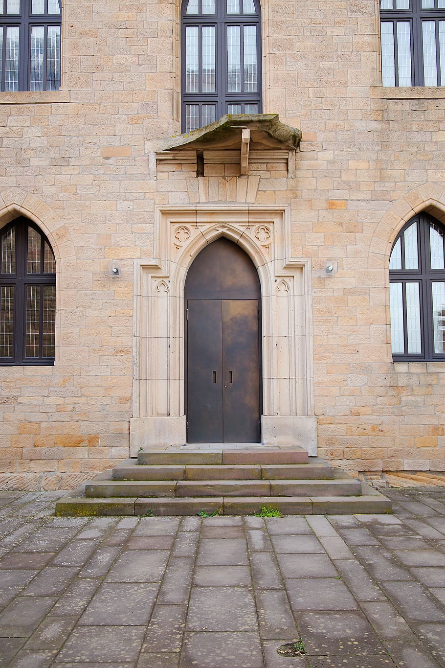 architecture, old, gothic, window, stone, building, house, wall HD wallpaper