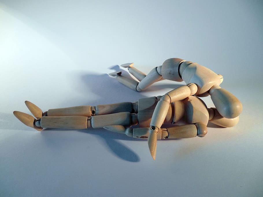 two brown wooden action figures, first aid, rescue, victims HD wallpaper