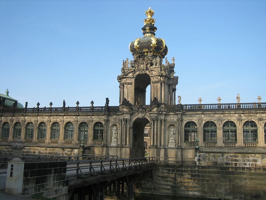 Dresden, Kennel, Crown, Gate, crown gate, architecture, building exterior HD wallpaper