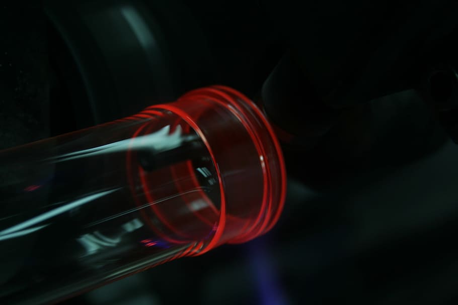 closeup, photo, clear, glass container, glass, fire, glowing HD wallpaper