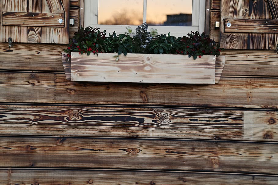 window, wooden frame, mirroring, facade, home, architecture HD wallpaper