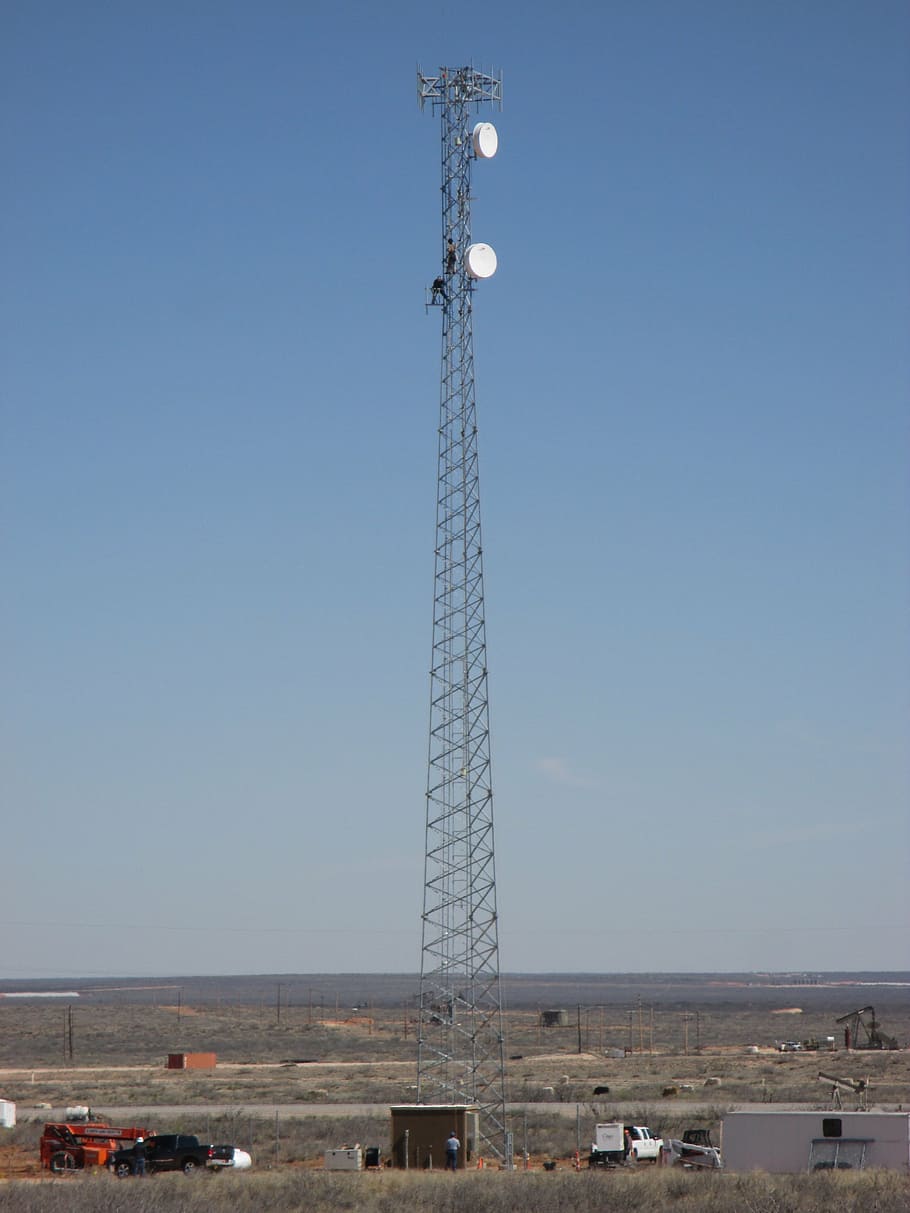 radio, tower, communication, sky, clear sky, architecture, built structure HD wallpaper