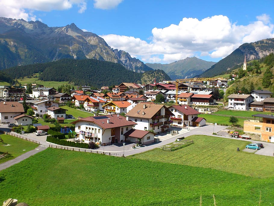 Reschen Pass, Alpine, Nauders, Landscape, mountains, european Alps, HD wallpaper