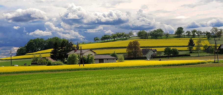 Panorama, Landscape, Styria, Clouds, nature, outlook, sky, view HD wallpaper