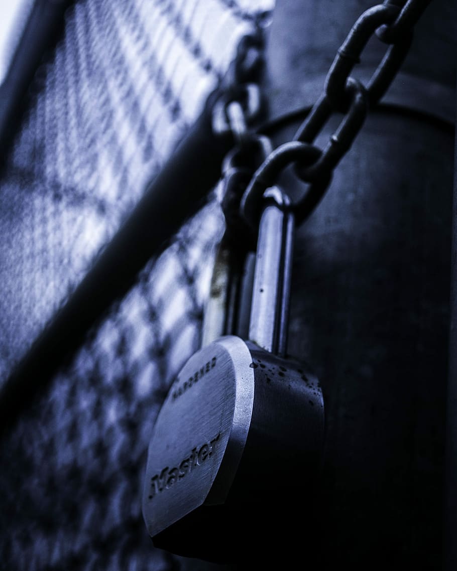 Lock, Depression, Imprisoned, Trapped, selective focus, chain HD wallpaper