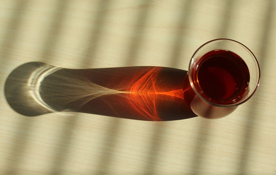 tea, glass, reflection, still life, shadow, no people, table HD wallpaper